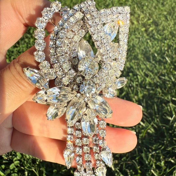 Juliana Jewelry - Juliana Crystal Drop Statement Earrings – Clear Rhinestone Bridal Jewelry